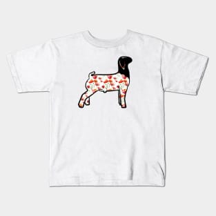 Watercolor Poppy Market Goat - NOT FOR RESALE WITHOUT PERMISSION Kids T-Shirt